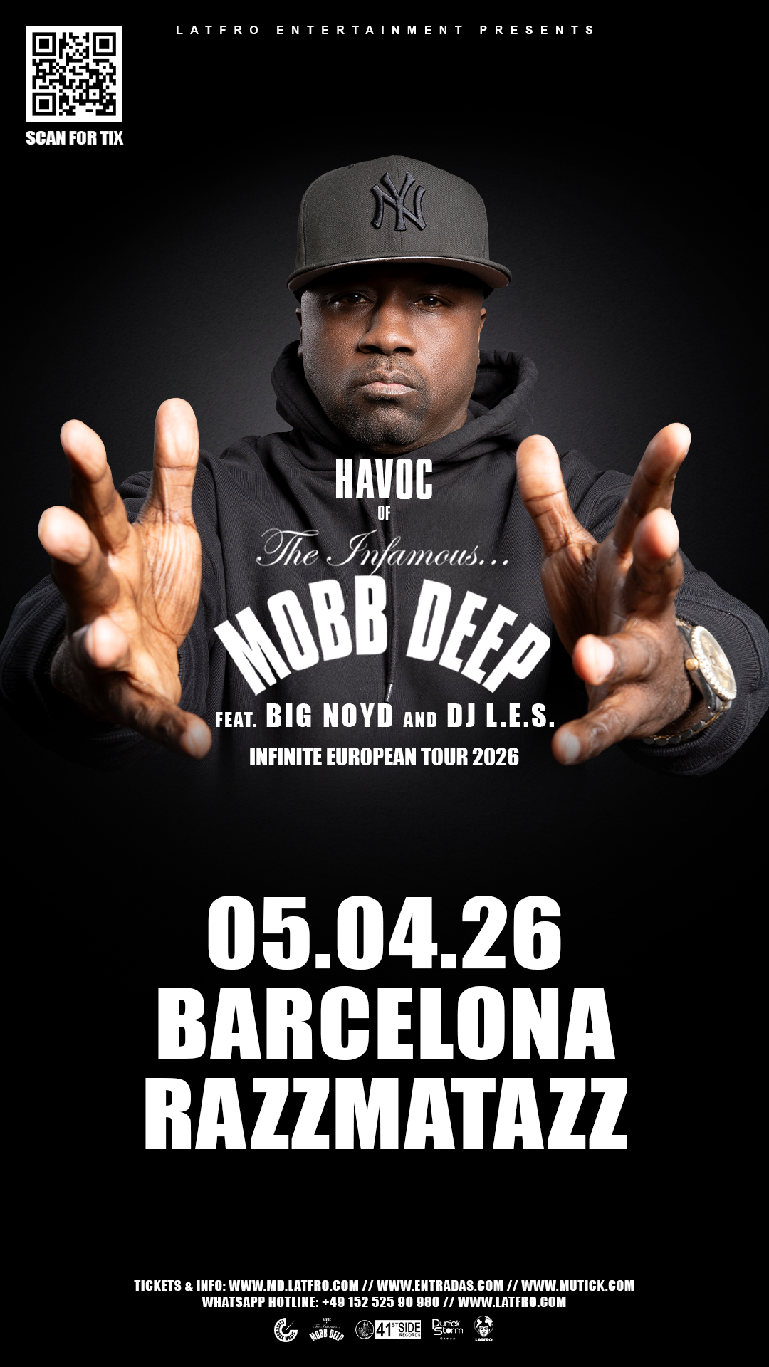 Mobb Deep (Havoc, Big Noyd & DJ L.E.S.) en Barcelona - Mutick