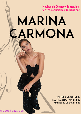 Recoletos Jazz Madrid: Noches de Chanson con MARINA CARMONA - 21 NOV