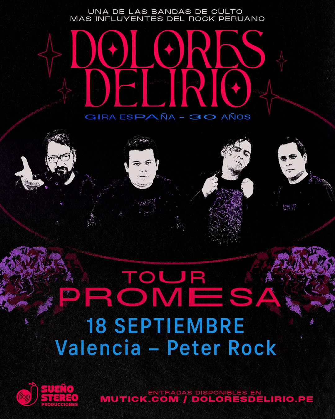 DOLORES DELIRIO en Valencia - GIRA 30 ANIVERSARIO  - Mutick