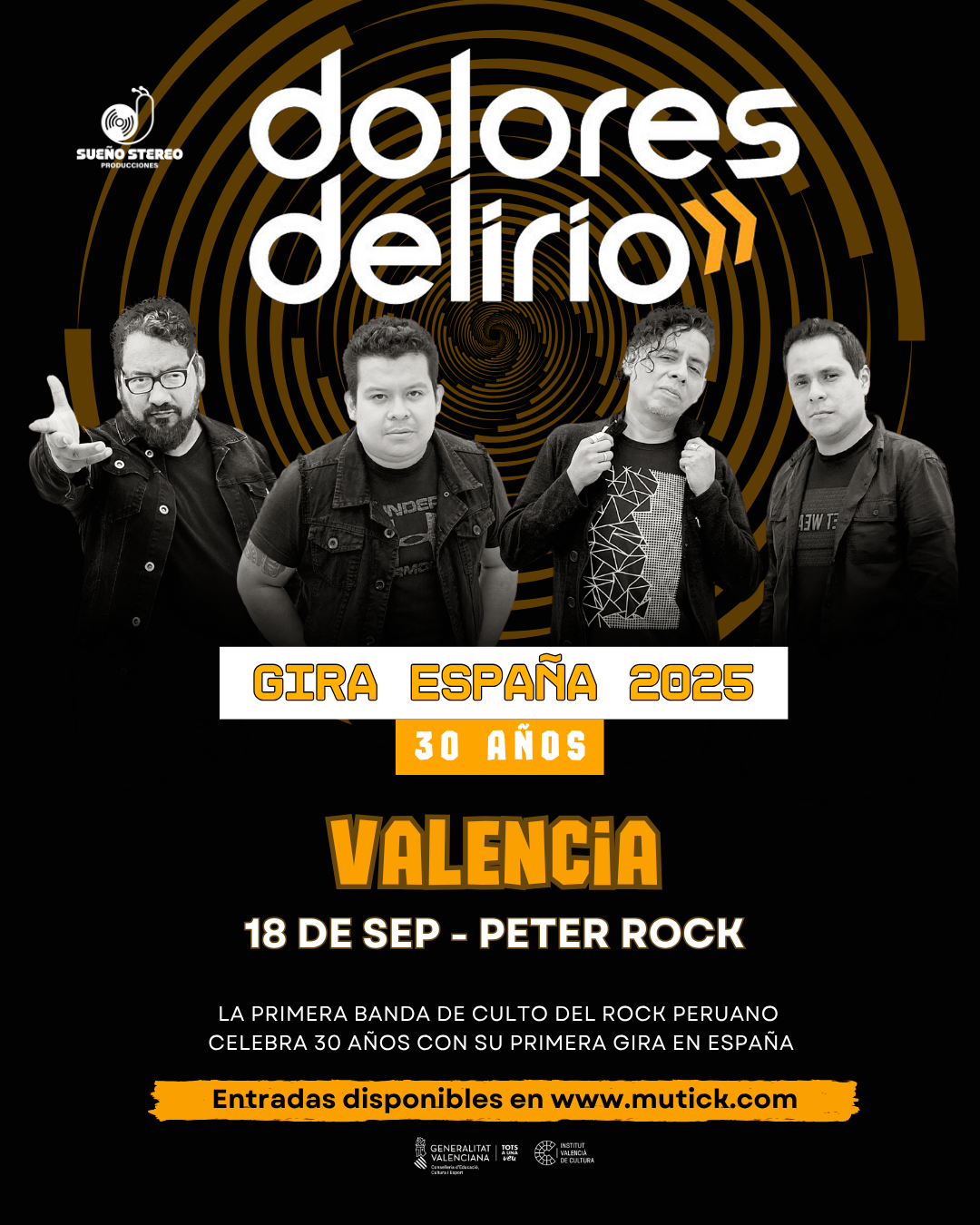 DOLORES DELIRIO en Valencia - GIRA 30 ANIVERSARIO  - Mutick