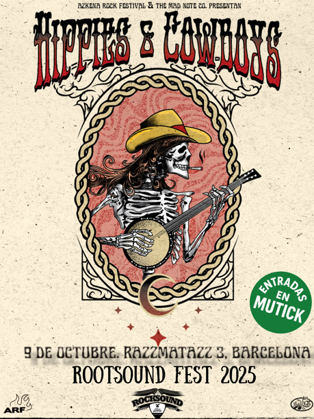 HIPPIES & COWBOYS en Barcelona - ROOTSOUND Fest - Mutick