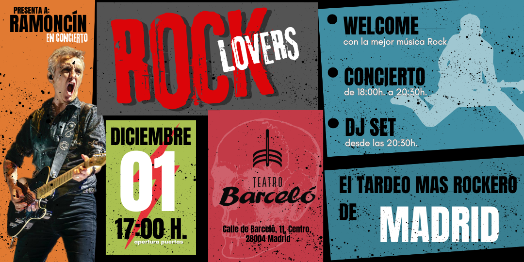 ROCKlovers presenta a RAMONCÍN en CONCIERTO