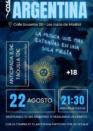 Fiesta Argentina en Cassette - Las Rozas Madrid