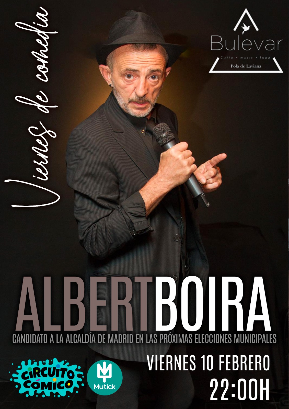 Viernes de comedia en Bulevar con ALBERT BOIRA - Mutick