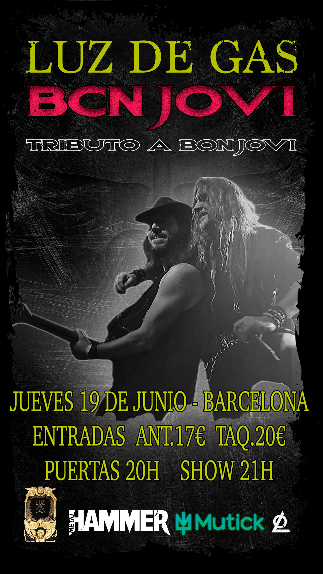 BCN JOVI tributo a BON JOVI en Barcelona - Mutick