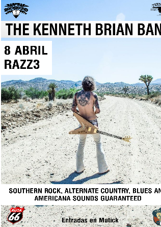 THE KENNETH BRIAN BAND (USA) en Barcelona