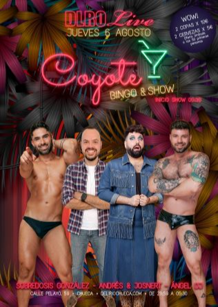 COYOTE BINGO & SHOW! - 6 AGOSTO 2026 