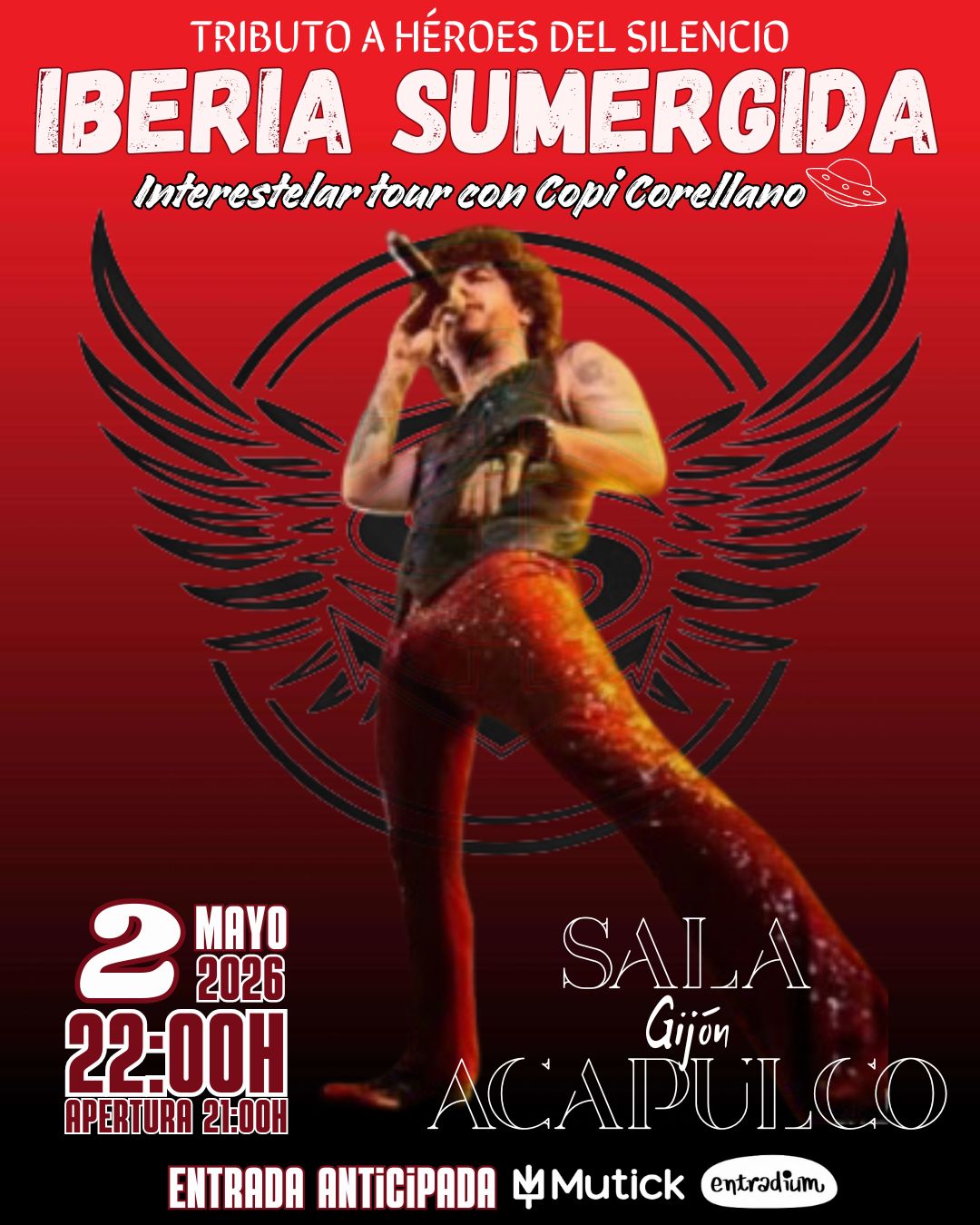 IBERIA SUMERGIDA - Tributo a Héroes del Silencio en Gijón - Mutick