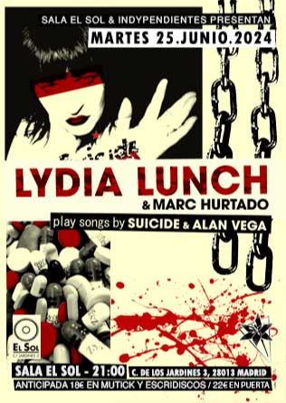 Lydia Lunch en Madrid