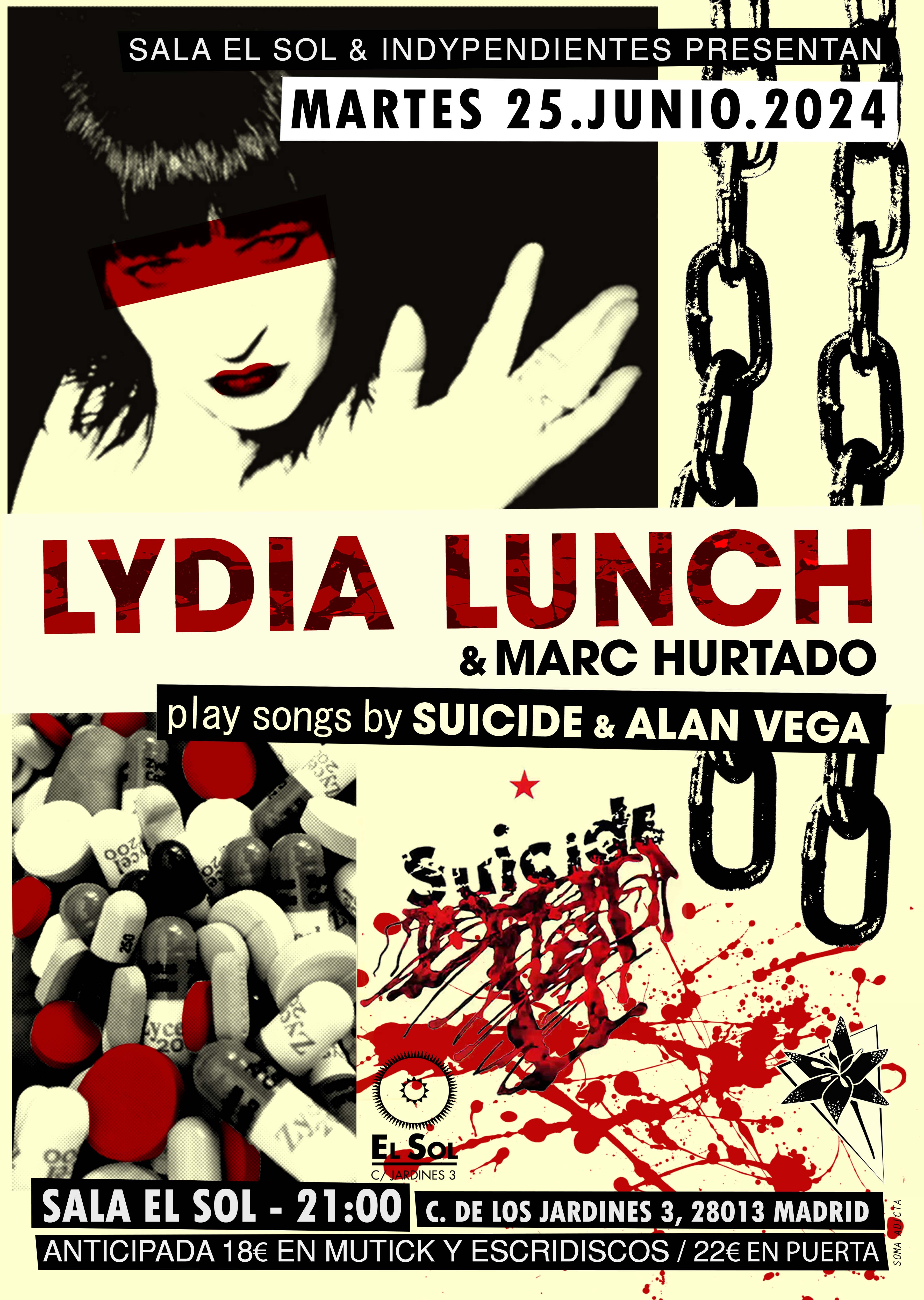 Lydia Lunch en Madrid - Mutick
