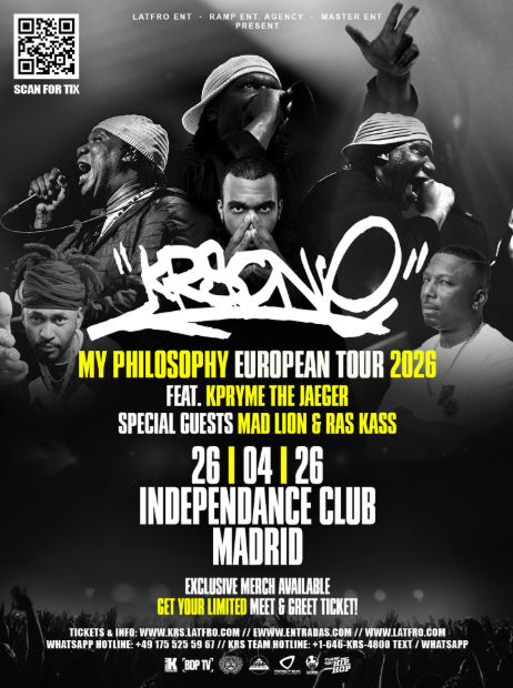 KRS ONE (USA) en Madrid Feat Mad Lion y Ras Kass - Mutick