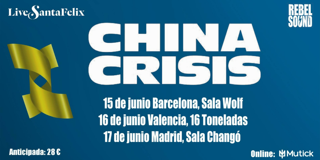 CHINA CRISIS en Valencia - 16 Toneladas