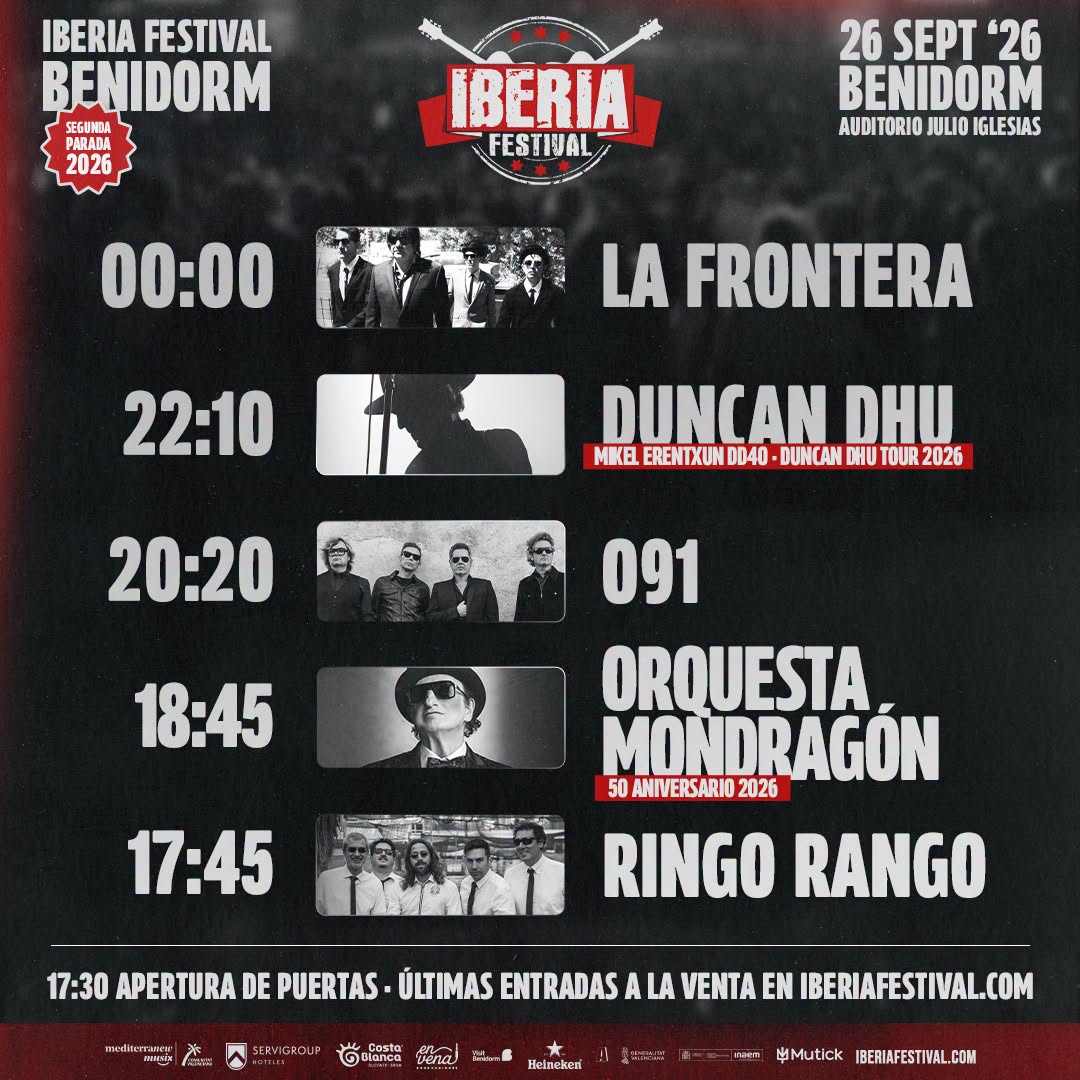 IBERIA FESTIVAL 2026 en Benidorm - 26 SEPTIEMBRE - Mutick