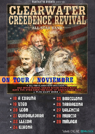 Clearwater Creedence Revival (UK&USA) en Lleida