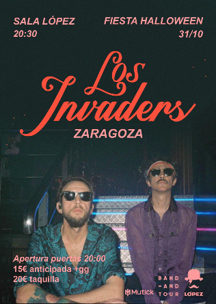 Los INVADERS en Zaragoza - Fiesta Halloween