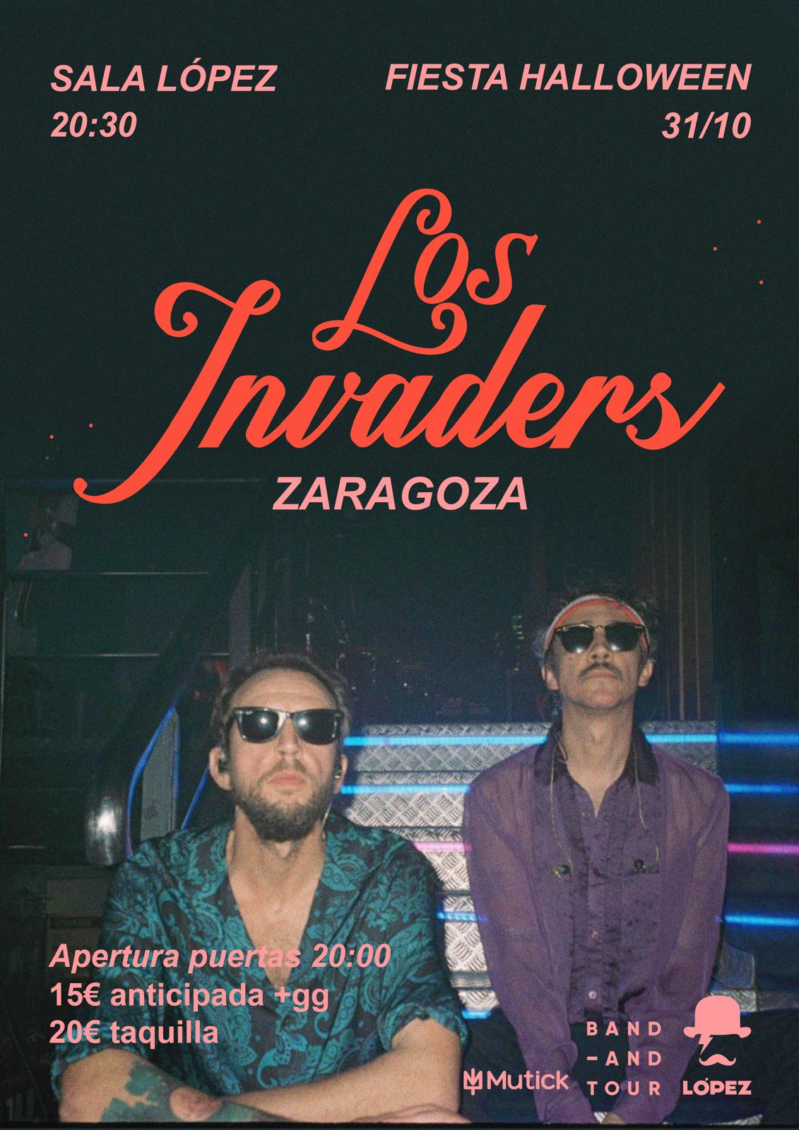 Los INVADERS en Zaragoza - Fiesta Halloween - Mutick