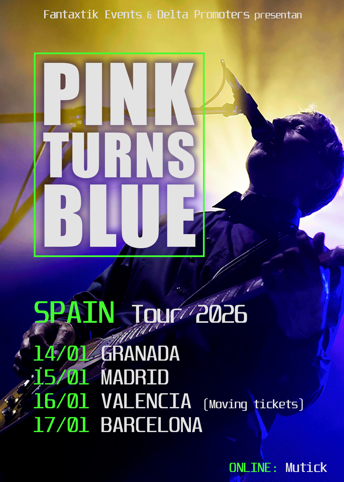 PINK TURNS BLUE en Madrid - Mutick