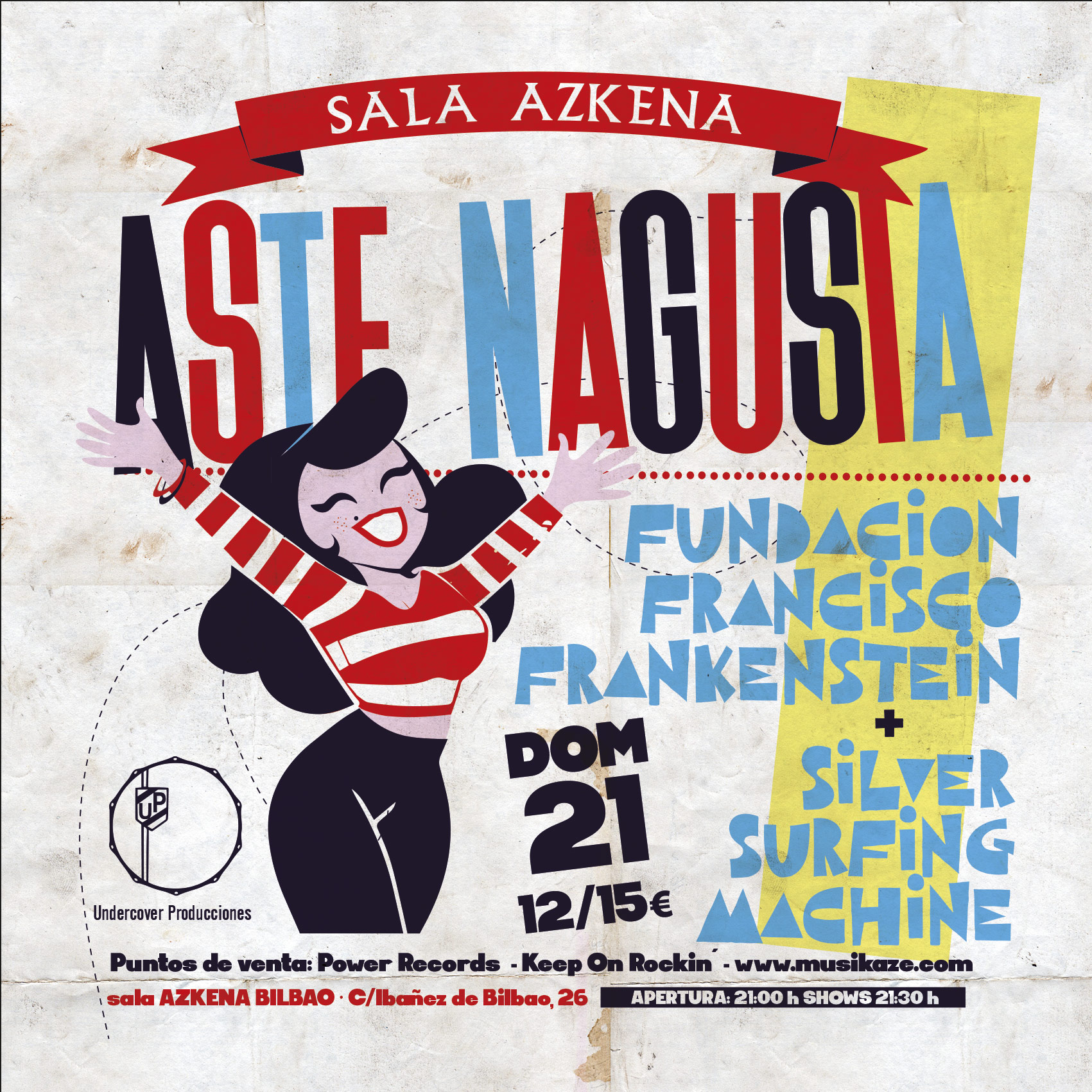 ASTE NAGUSIA: Fundación Francisco Frankenstein + Silver Surfing Machine en Bilbao - Mutick
