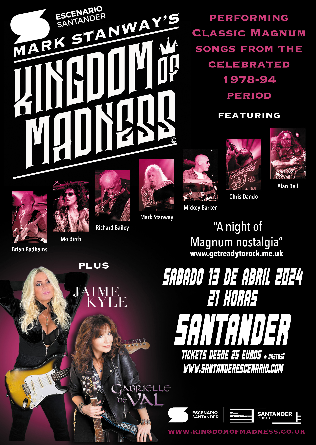 KINGDOM of MADNESS performing Magnum en Escenario Santander - Cantabria  