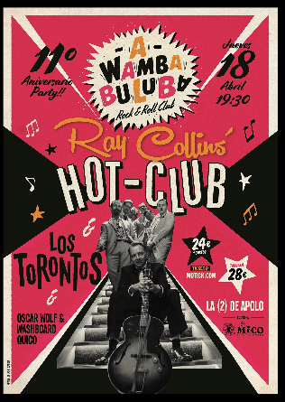 Ray Collins Hot Club + Los Torontos en Barcelona