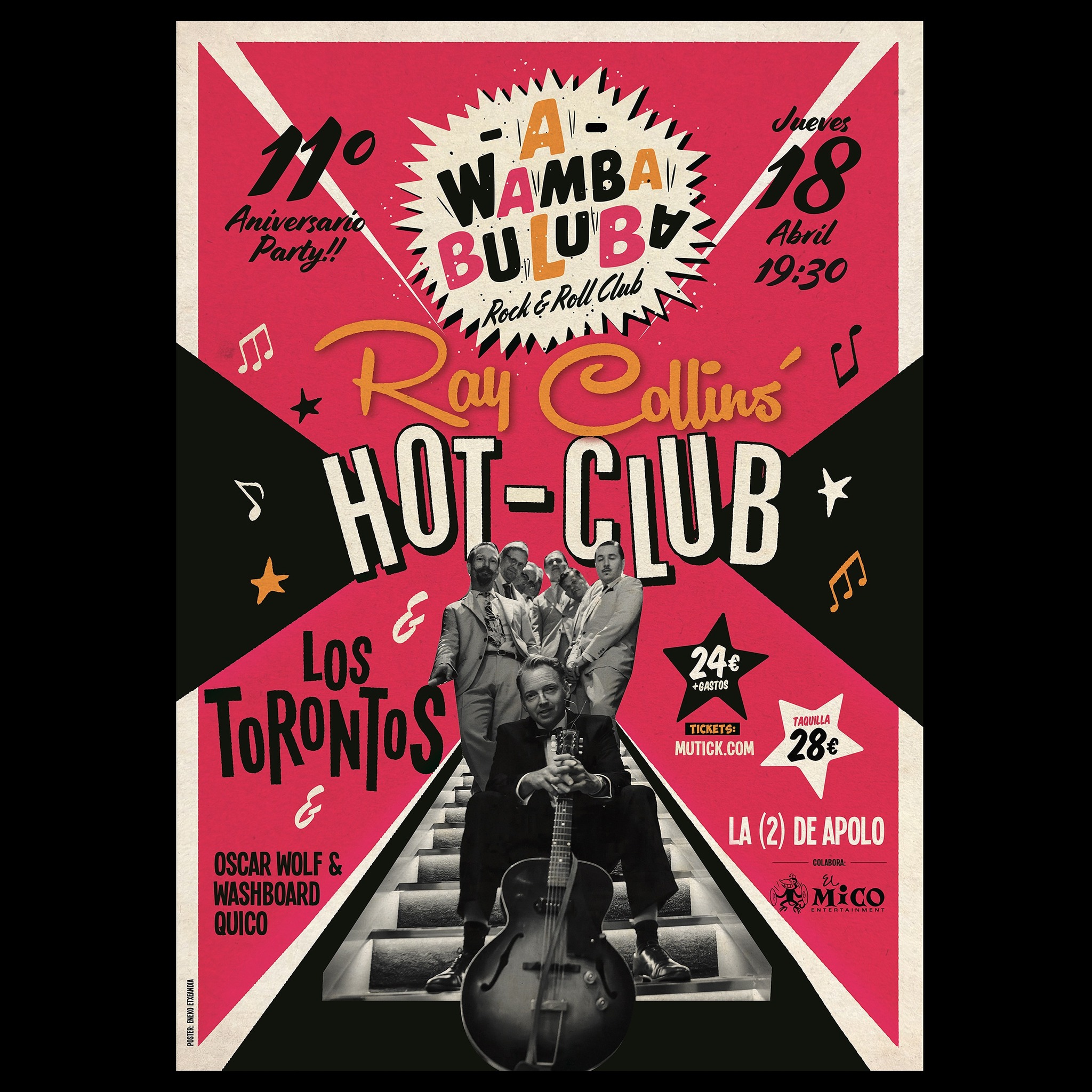 Ray Collins Hot Club + Los Torontos en Barcelona - Mutick