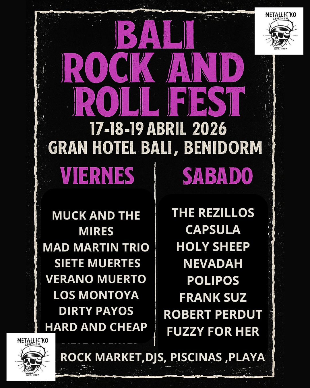 BALI R´N´R Festival en Benidorm 2026 - Mutick