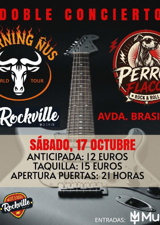 BURNING ÑUS + PERROS FLACOS en Madrid 